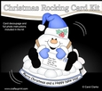 3D Shaped Rocking Christmas Card Mini Kit - Snowball Sam has a Letter for Santa