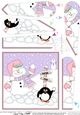 Christmas Snowman Oli is having a Snowball Fight Fan Pyramage Topper