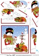 Christmas Snowman Rio is at the North Pole Pyramage Topper