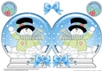 Christmas Snow Globe Shaped Card - Snowman Rio has Snowballs