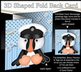 3D Shaped No-Hole Fold Back Mini Kit - Cute Little Puffin Pilchard 