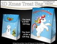 3D Christmas Gift Bag Mini Kit - Cute Little Baby Unicorn Rainbow 