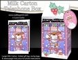 3D Christmas Phone Box Milk Carton Treat Box - Bobbin Robin