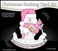 3D Shaped Rocking Christmas Card Mini Kit - Snowman Oli wants it to Snow