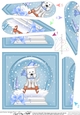 Jock Westie Dog - Christmas Snowglobe Fan Pyramage Topper