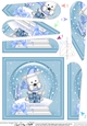Jock Westie Dog - Christmas Snowglobe Fan Pyramage Topper