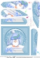 Cute Penguin - Christmas Snowglobe Fan Pyramage Topper