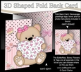 3D Shaped No-Hole Fold Back Mini Kit - Cute Little Livvy Bear