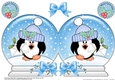 Christmas Snow Globe Shaped Card - Cute Pip Penguin