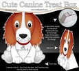 3D Cute Canine Treat Box Gift Set Mini Kit - Little Springer Spaniel Dog Baxter