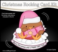 3D Shaped Rocking Christmas Card Mini Kit - Bobbin Robin is having an Xmas Cracker