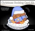 3D Shaped Rocking Christmas Card Mini Kit - Bobbin Robin is having an Xmas Cracker