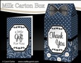 3D Spots & Flowers Milk Carton Treat Box Mini Kit