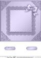 8 x 8 Metallic Lace and Bow Card Front