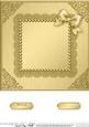 8 x 8 Metallic Lace and Bow Card Front
