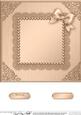 8 x 8 Metallic Lace and Bow Card Front