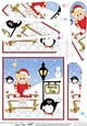 Christmas Girl is at the North Pole Fan Pyramage Topper