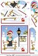 Christmas Boy is at the North Pole Fan Pyramage Topper