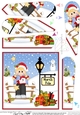 Christmas Girl is at the North Pole Fan Pyramage Topper