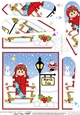 Christmas Girl is at the North Pole Fan Pyramage Topper
