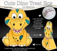 3D Cute Dino Treat Box Gift Set Mini Kit - Cute Little Lizzy Dino
