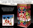 3D Large Christmas Cracker Box - Oops Rudolph is Skating!
