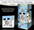 3D Large Christmas Cracker Box - Oops Rudolph is Skating!