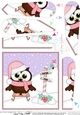 Christmas Little Hoot Owl is Sledging Fan Pyramage Topper