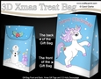 3D Christmas Gift Bag Mini Kit - Cute Little Baby Unicorn Magic