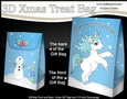 3D Christmas Gift Bag Mini Kit - Cute Little Unicorn Blueberry