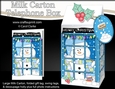 3D Christmas Phone Box Milk Carton Treat Box - Snowman Oli