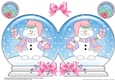 Christmas Snow Globe Shaped Card - Snowman Oli has Xmas Presents