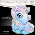 3D Shaped Card Mini Kit - Cute Little Pony Fleur