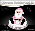 3D Shaped Rocking Christmas Card Mini Kit - Santa is having a Snowball Fight
