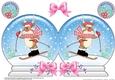 Christmas Snow Globe Shaped Card - Rudolph is Skiing