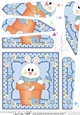 Flower Pot Friends Little Bunny Fan Pyramage Topper