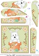 Flower Pot Friends Fan Pyramage Topper - Little Westie Dog