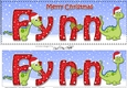 Large DL Merry Christmas FYNN 3D decoupage