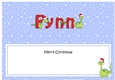Large DL Merry Christmas FYNN insert