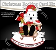 3D Shaped Rocking Christmas Card Mini Kit - Little Scottie Dog