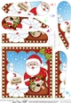 Christmas Santa Fan Pyramage Topper