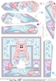 Cute Little Hippo Bathtub Buddies Fan Pyramage Topper