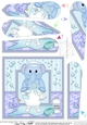 Cute Little Elephant Bathtub Buddies Fan Pyramage Topper