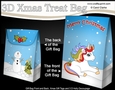 3D Christmas Gift Bag Mini Kit - Cute Little Unicorn Rainbow 