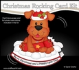 3D Shaped Rocking Christmas Card Mini Kit - Little Rusty Dog