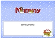 Large DL Merry Christmas MUMMY insert with Snowman Rio