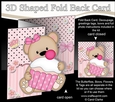 3D Shaped No-Hole Fold Back Mini Kit - Cute Little Livvy Bear