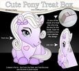 3D Cute Treat Box Gift Set Mini Kit - Cute Little Pony Violet