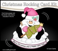 3D Shaped Rocking Christmas Card Mini Kit - Snowball Sam has a Christmas Tree