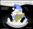 3D Shaped Rocking Christmas Card Mini Kit - Snowball Sam has a Christmas Tree